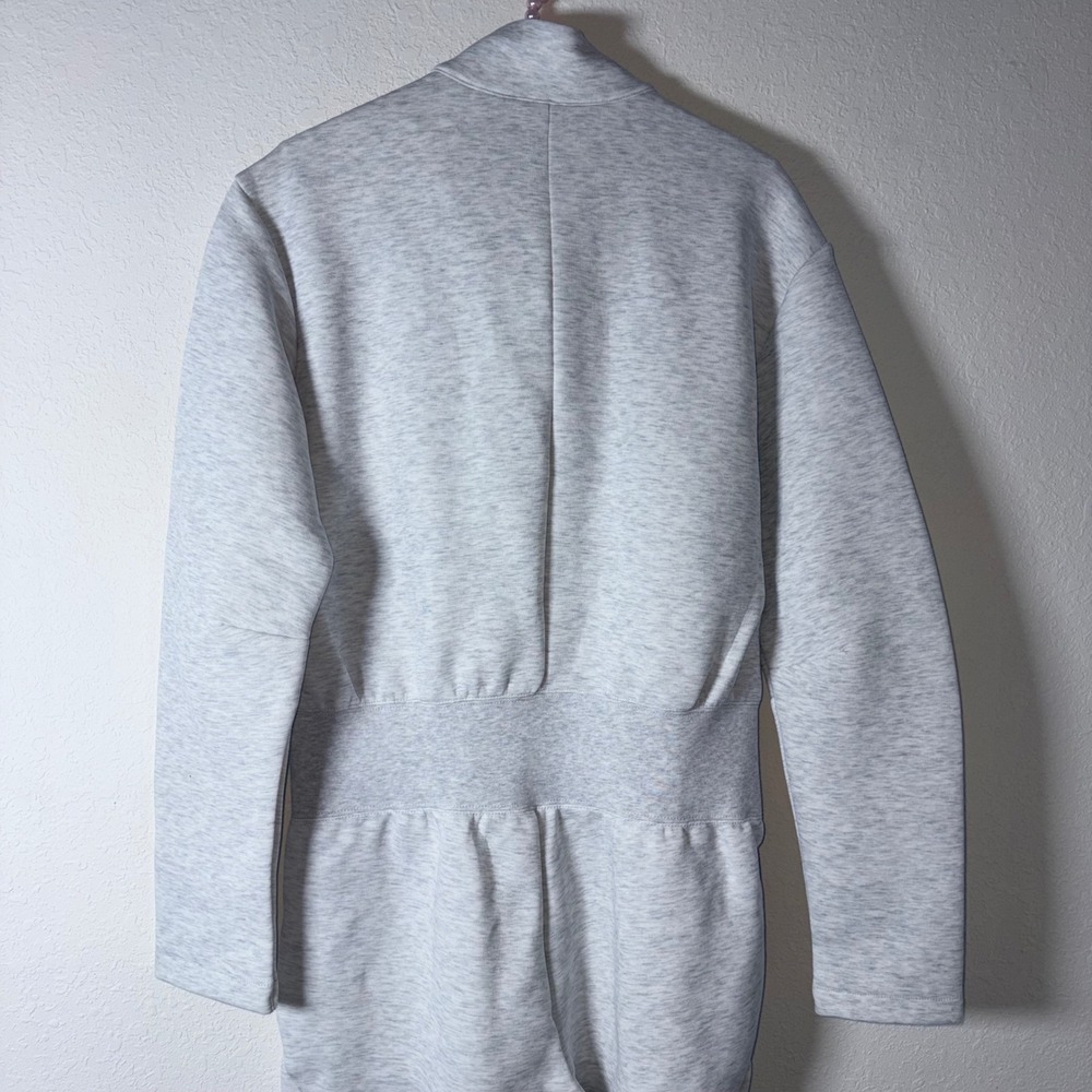 Nike Tech Fleece Jumpsuit large Grey New Full Zip Mock Neck Long Sleeve Sporty - Picture 5 of 11